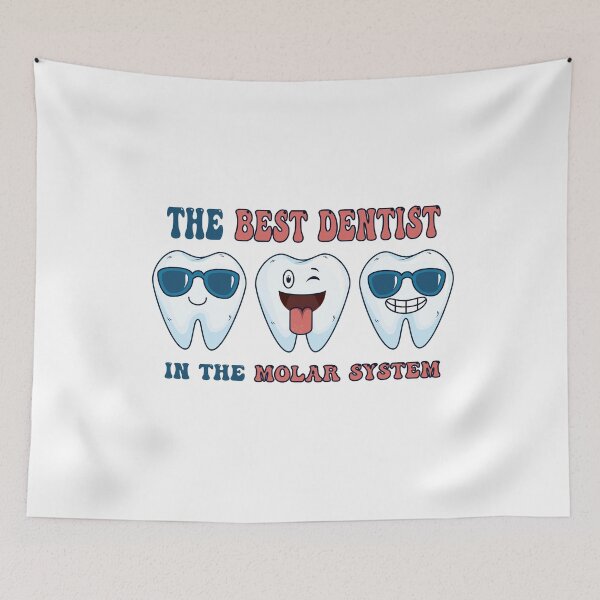 Item preview, Cool Best Dentist ,The Best Dentist In The Molar System,Funny Dental Pun Dentist's Day Gift designed and sold by pedrored369.