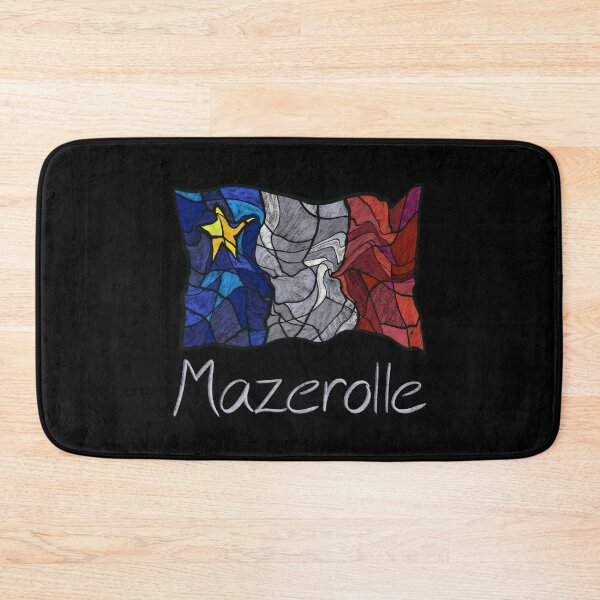 Item preview, Acadian Flag pastel liquid mosaic Mazerolle  - Drapeau acadien mosaïque liquide pastel vitrail Mazerolle designed and sold by ColoursOfFrance.