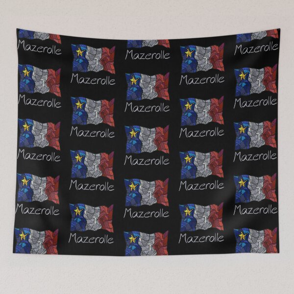 Item preview, Bandera de Acadia pastel líquido mosaico Mazerolle - Drapeau acadien mosaïque liquide pastel vitrail Mazerolle designed and sold by ColoursOfFrance.