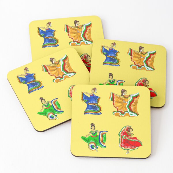 Item preview, 4 Traditional Mexican Dancers designed and sold by MarielaArtShop.
