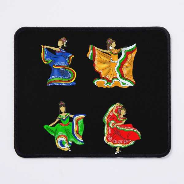 Item preview, 4 Traditional Mexican Dancers designed and sold by MarielaArtShop.