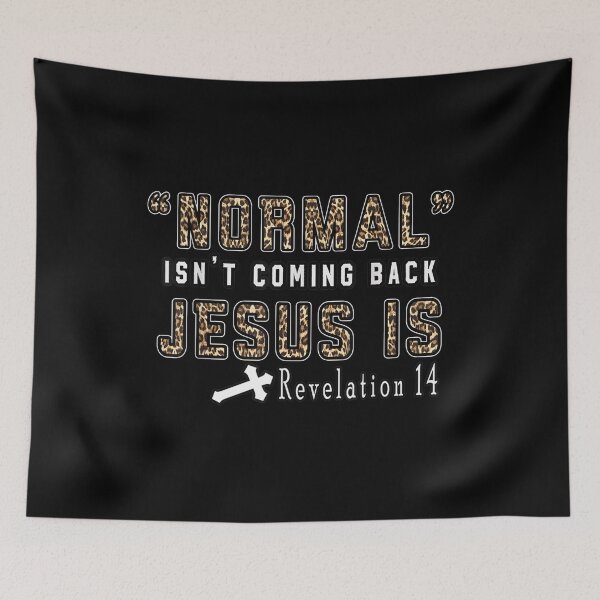 Item preview, Normal Isn't Coming Back Jesus Is Christian Cross  designed and sold by laurenm233.