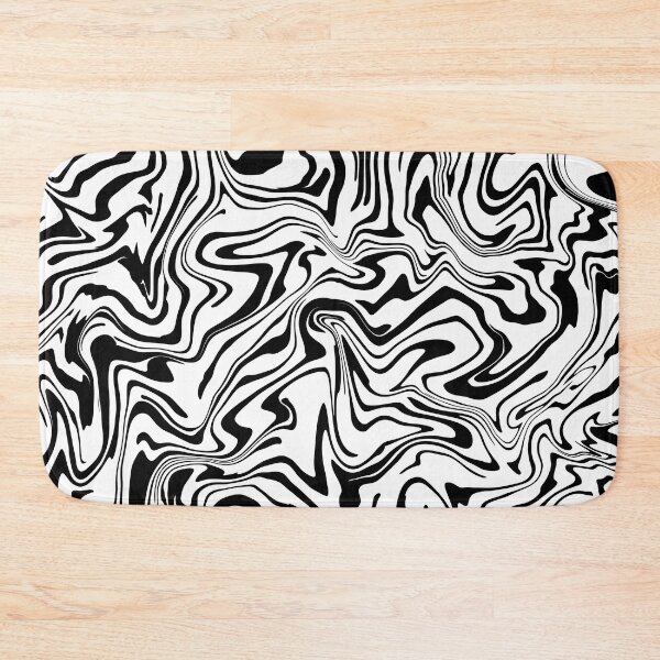 Item preview, Abstract Black and White Liquid Swirls designed and sold by Julie Erin Designs.