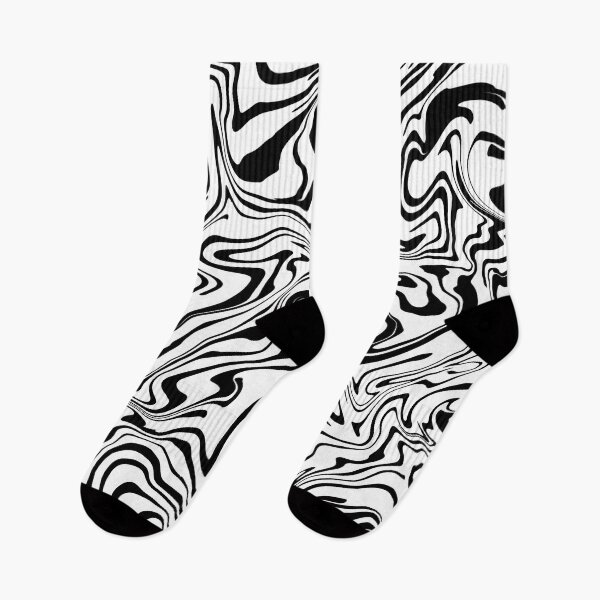 Item preview, Abstract Black and White Liquid Swirls designed and sold by Julie Erin Designs.