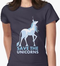 Save the Unicorns Women's Fitted T-Shirt