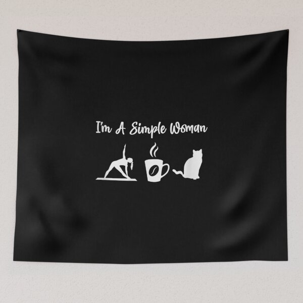 Item preview, Womens Yoga Coffee And Cats Lover I'm A Simple Woman  designed and sold by laurenm233.