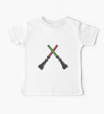 SW Lightsaber - Sith and Jedi/Red and Green Baby Tee