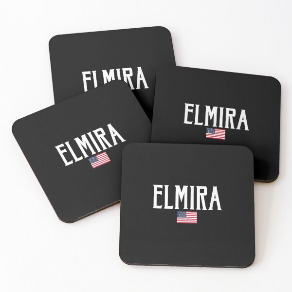 Item preview, Elmira Ny American Flag Vintage White Text  designed and sold by 77tara.