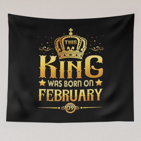 Item preview, This King Was Born On February 9th Aquarius Pisces  designed and sold by tomekae.