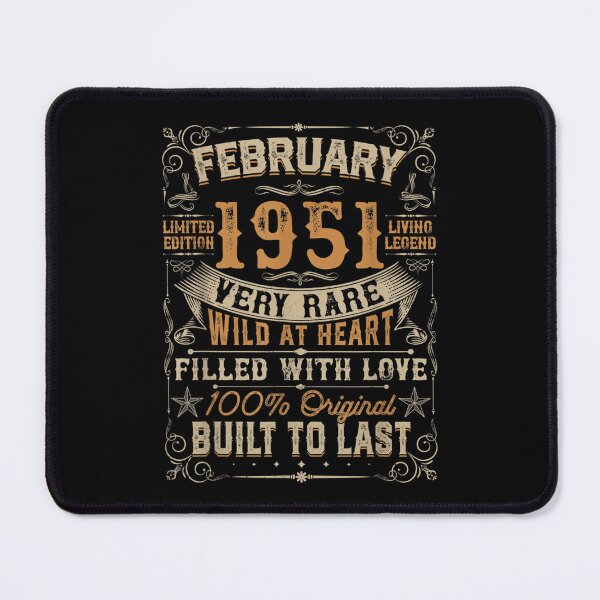 Item preview, Born In February 1951 71st Birthday Gift Retro 71 Years Old designed and sold by 77tara.