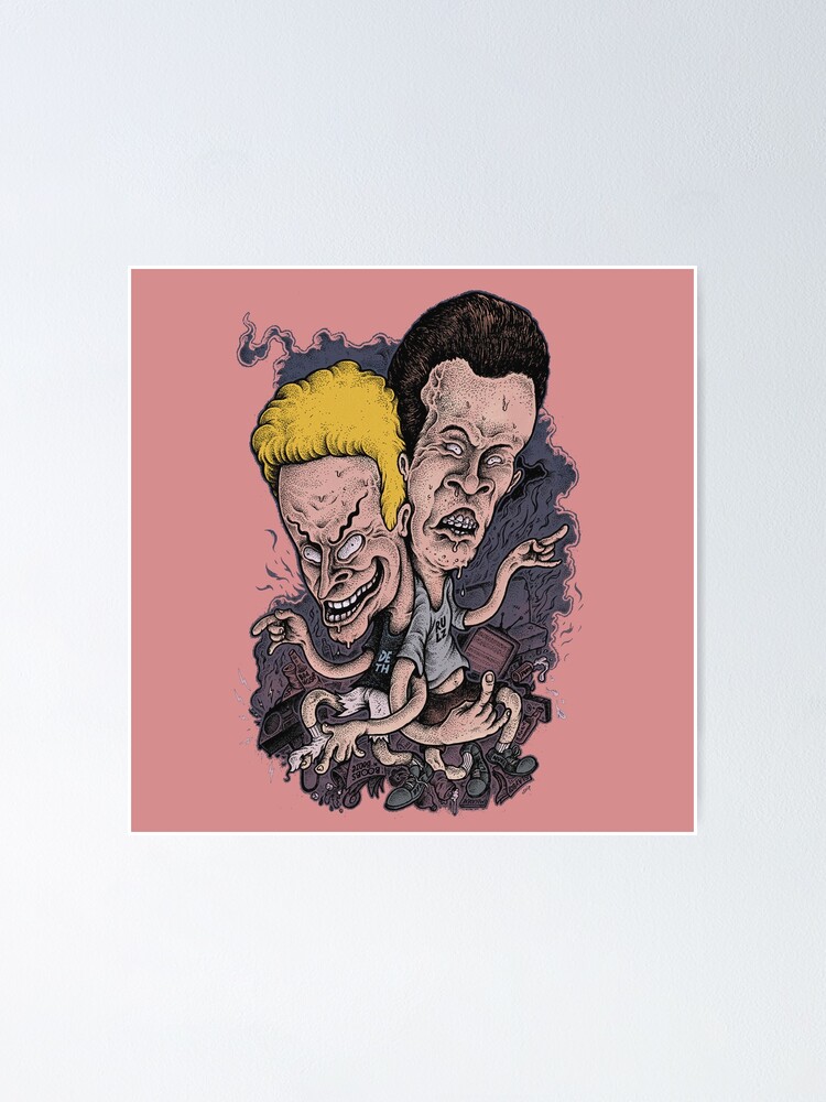☆Beavis and Butthead☆ ポスター　Vintage MTV Vintage Mtv's Beavis & Butt-head poster 1993 NOS Rare Mail