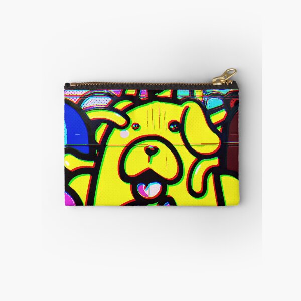 Item preview, Yellow Doodle Art Dog Graffiti Cellophane affects designed and sold by RyanCaudell.