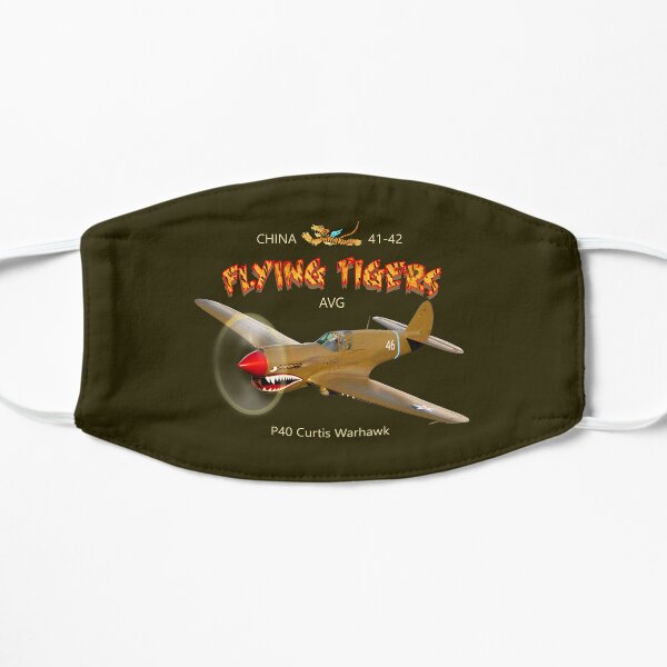 Flying Tigers Design Flat Mask