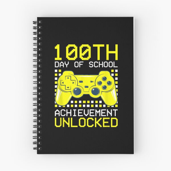 Item preview, Happy 100th Day Of School Achievement Unlocked For Kids  designed and sold by tomekae.
