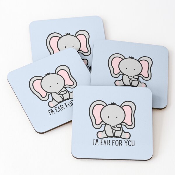 Item preview, I'M EAR FOR YOU - CUTE ELEPHANT PUN designed and sold by sorryimbusy.