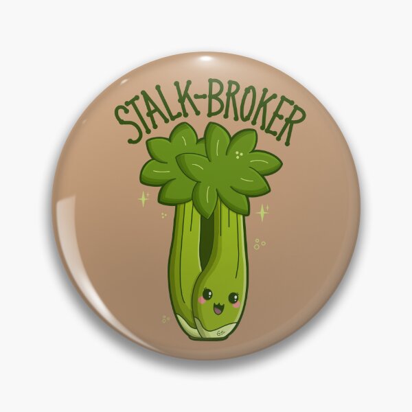 Item preview, “Stalk-Broker” (Stock Broker) Celery designed and sold by Cyndi Carlson Draws.
