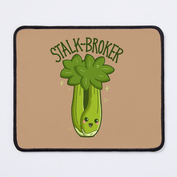 Item preview, “Stalk-Broker” (Stock Broker) Celery designed and sold by Cyndi Carlson Draws.