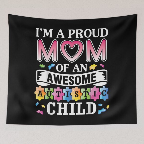 Item preview, I'm A Proud Mom Of An Awesome Autism Child Son Daughter  designed and sold by tomekae.