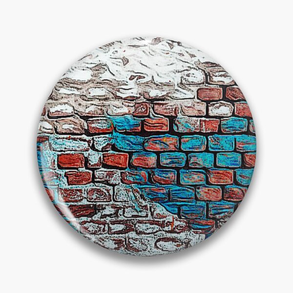 Item preview, Old Brick Wall with Washed Out Blue and White Urban Art designed and sold by RyanCaudell.