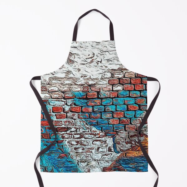 Item preview, Old Brick Wall with Washed Out Blue and White Urban Art designed and sold by RyanCaudell.