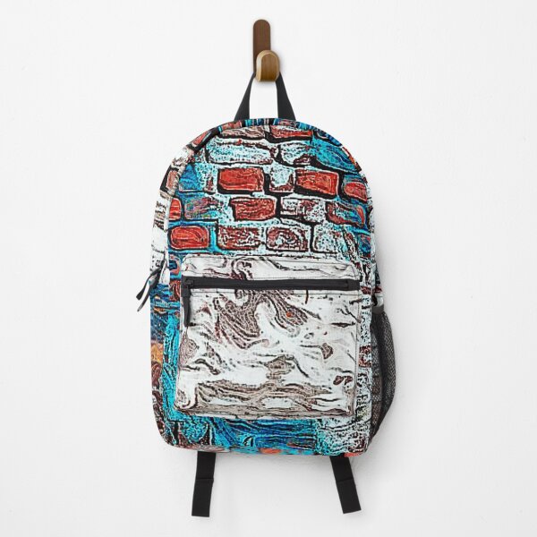 Item preview, Old Brick Wall with Washed Out Blue and White Urban Art designed and sold by RyanCaudell.