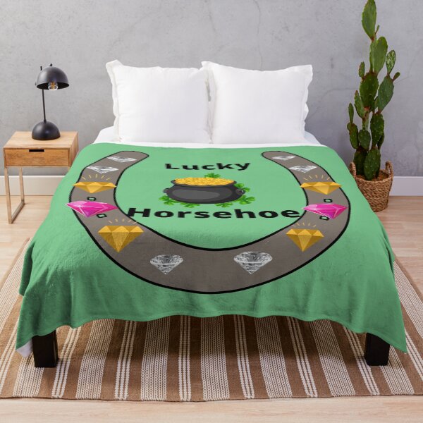 Item preview, Lucky Horsehoe Pot of Gold and Diamonds, St Patricks Day designed and sold by LGMmugsdesign.