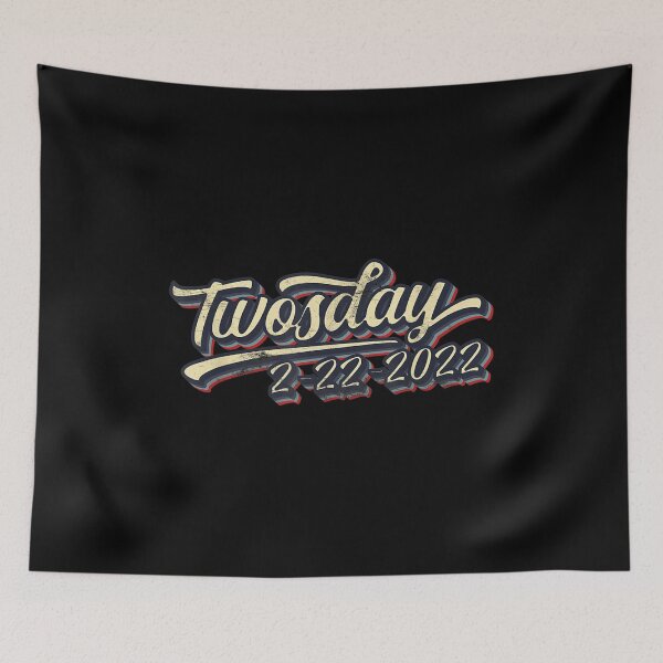 Item preview, Twosday 2022 Funny Tuesday February 22nd Retro Text  designed and sold by tomekae.