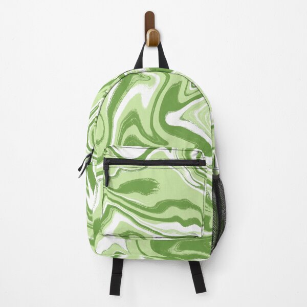 Item preview, Groovy Green Abstract Wavy Liquid Swirl designed and sold by Julie Erin Designs.