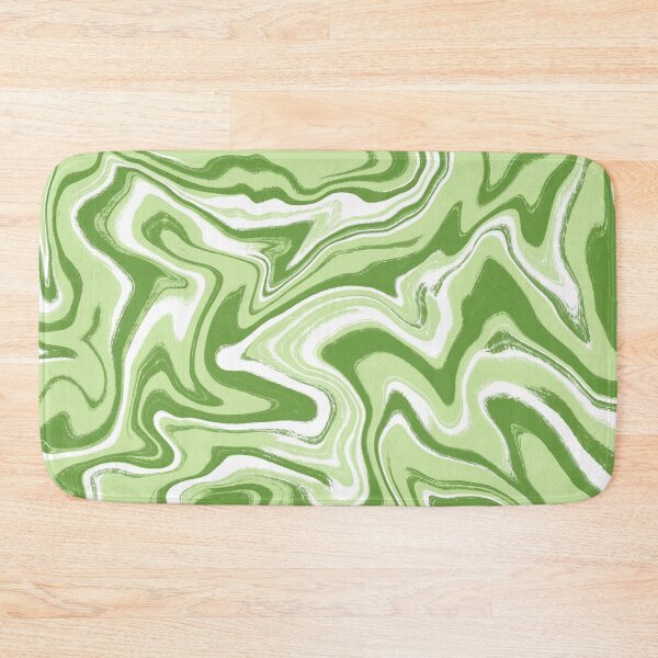 Item preview, Groovy Green Abstract Wavy Liquid Swirl designed and sold by Julie Erin Designs.