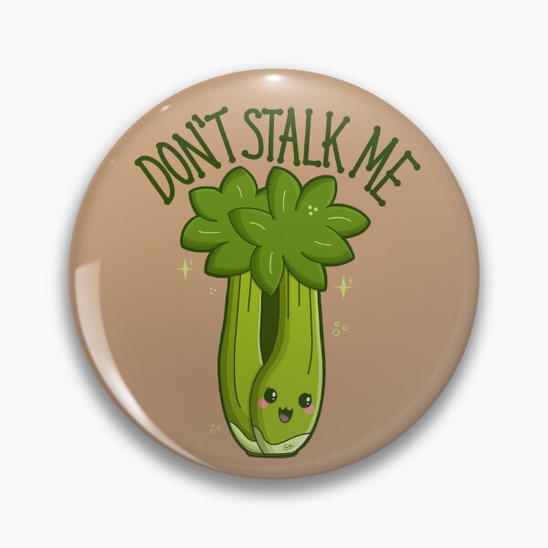 Item preview, “Don’t Stalk Me” Cute Celery Stalk designed and sold by Cyndi Carlson Draws.