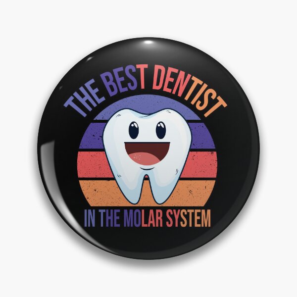 Item preview, Sunset Best Dentist Design ,The Best Dentist In The Molar System,Funny Dental Pun Dentist's Day Gift designed and sold by pedrored369.