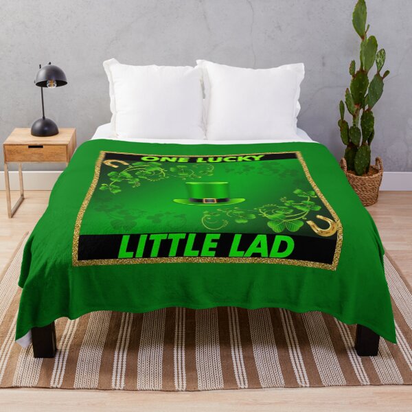 Item preview, One Lucky Little Lad (on Green) designed and sold by PawsitiveMum.