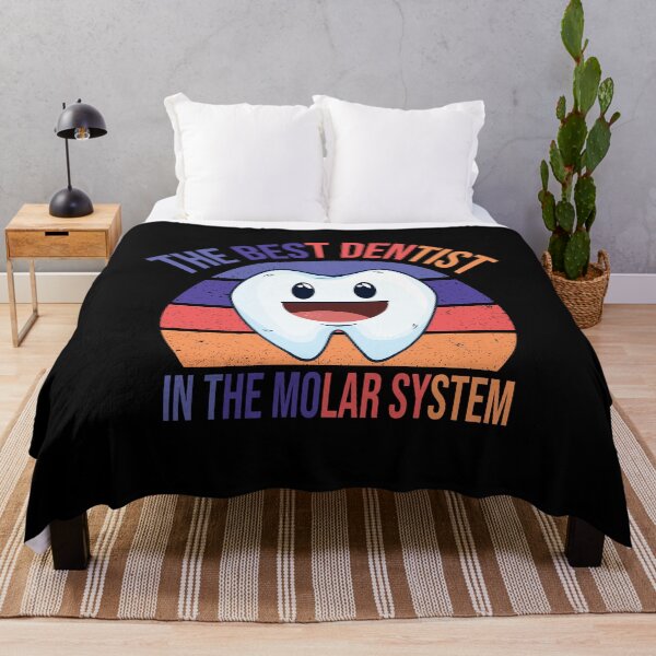 Item preview, Sunset Best Dentist Design ,The Best Dentist In The Molar System,Funny Dental Pun Dentist's Day Gift designed and sold by pedrored369.