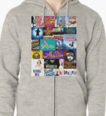Sudadera con capucha y cremallera Broadway Musicals
