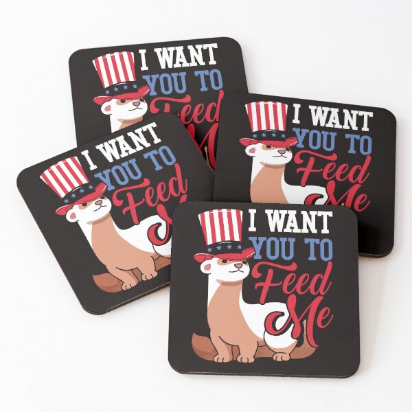 Item preview, Feed Ferret US American Flag Ferret Lover Animal Fans Zoo designed and sold by TomGiantDesigns.