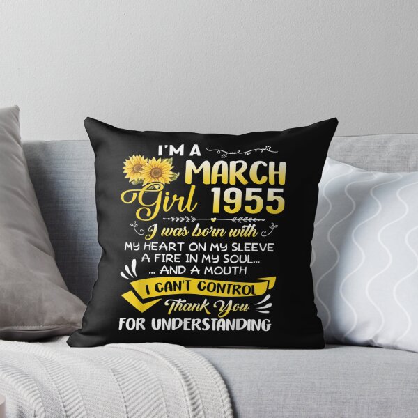 Item preview, I'm A March Girl 1955 Sunflower 67th Birthday  designed and sold by 77tara.