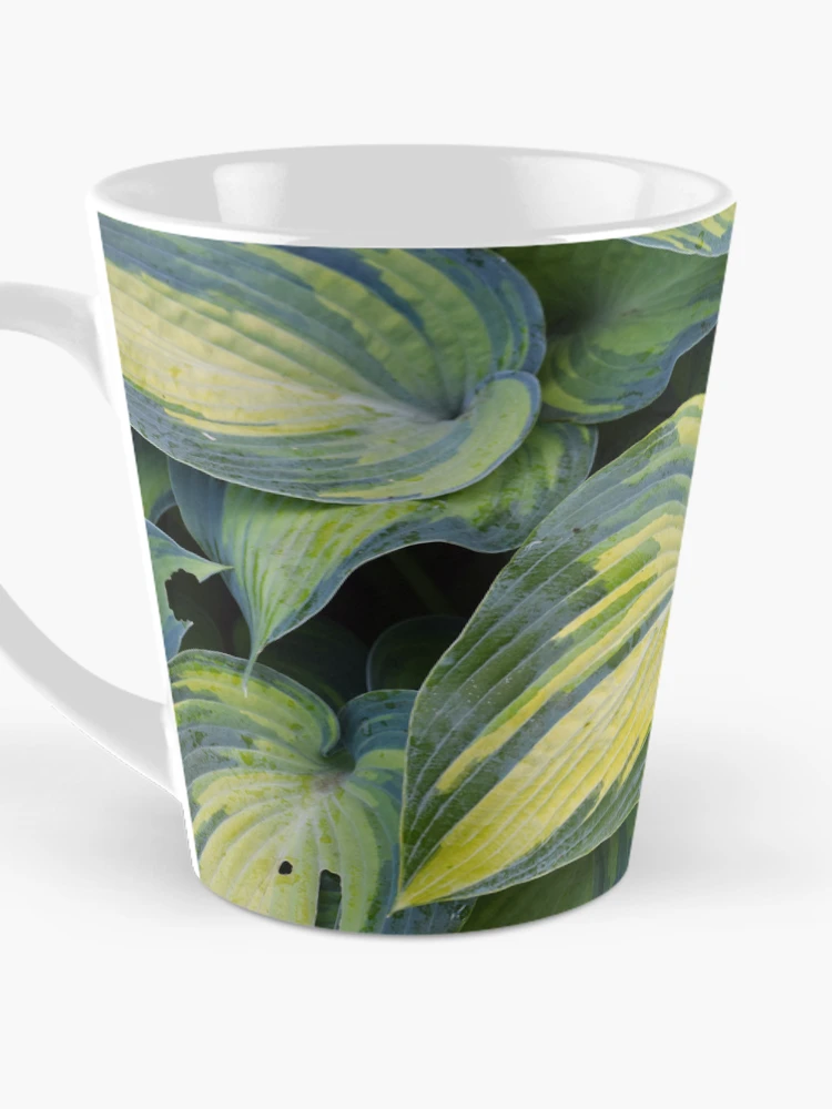 Aperçu 3 sur 4. Mug à café avec l'œuvre Hosta créée et vendue par Tracy Engle.