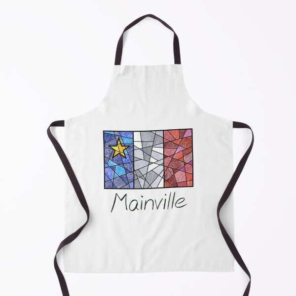 Item preview, Acadian Flag pastel mosaic Mainville - Drapeau acadien mosaïque pastel vitrail Mainville designed and sold by ColoursOfFrance.