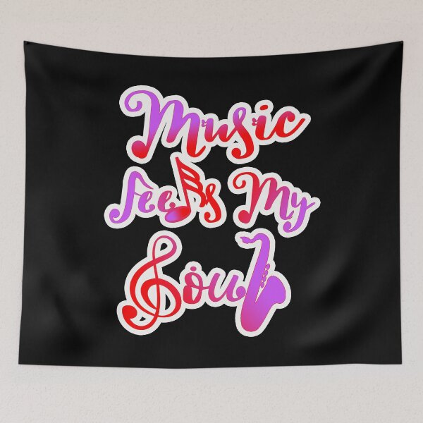 Item preview, Music Feeds My Soul For Music Lovers 2 designed and sold by my-green-gecko.