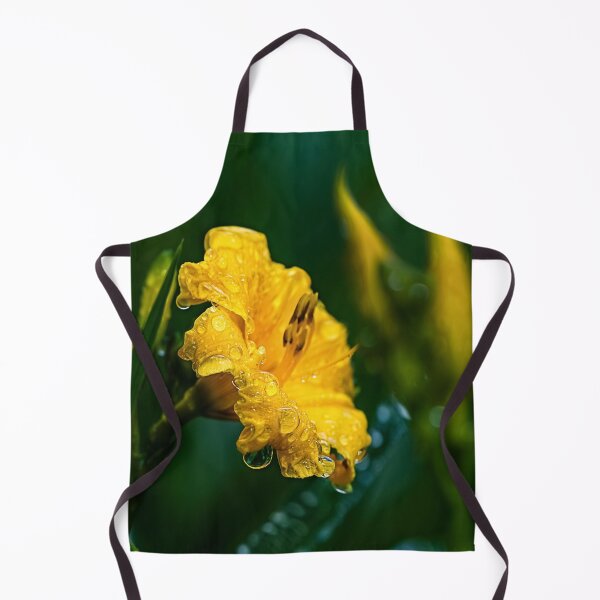 Item preview, Water drops on the yellow flower, blurred image, selective focus designed and sold by Borinna.
