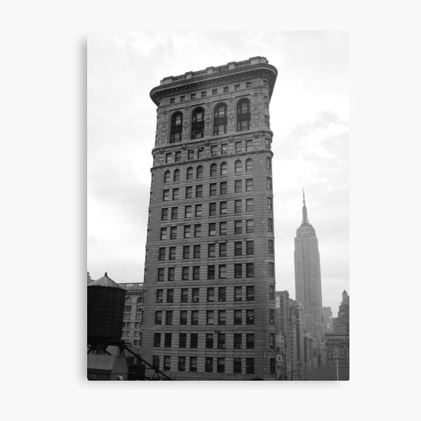 The Flat Iron Building and the Empire State Building Metal Print