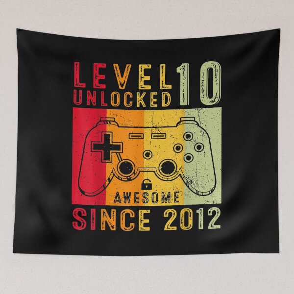 Item preview, Level 10 Unlocked Video Gamer 10 Years Old 10 Birthday  designed and sold by 77tara.