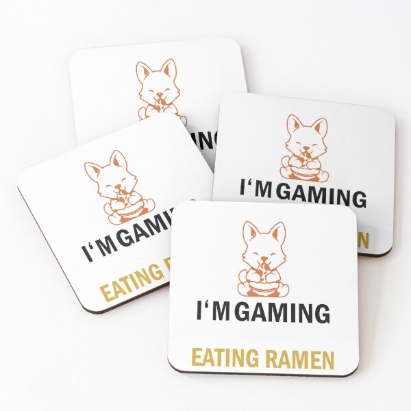 Item preview, I'm gaming and eating ramen funny Premium design  designed and sold by truemoneyman.