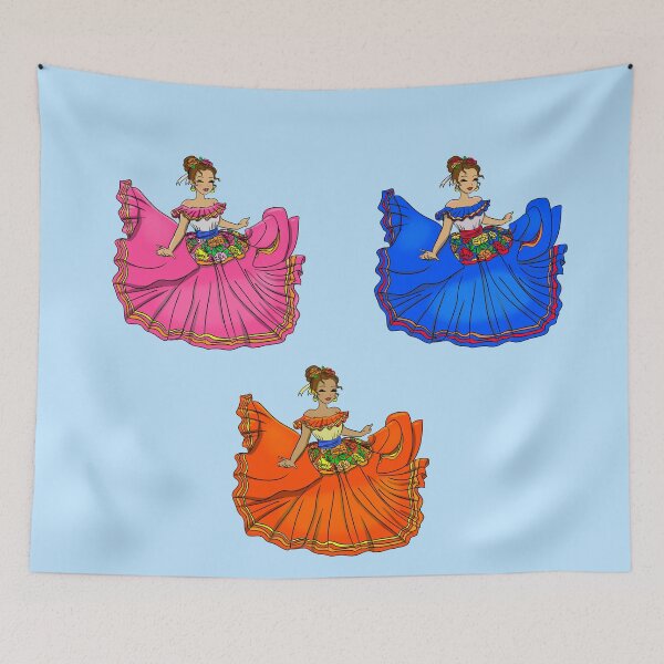 Item preview, 3 Traditional Mexican Dancers designed and sold by MarielaArtShop.