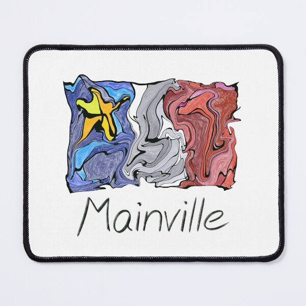Item preview, Acadian Flag pastel liquid mosaic Mainville - Drapeau acadien mosaïque liquide pastel vitrail Mainville designed and sold by ColoursOfFrance.