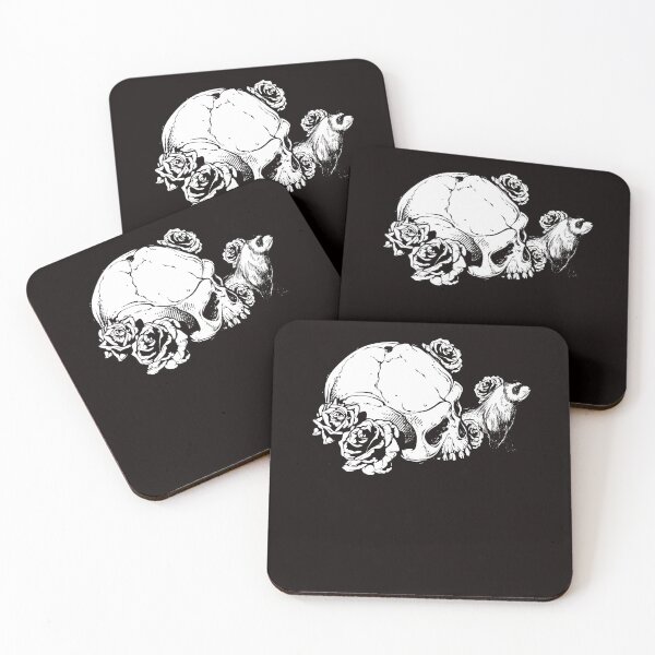 Item preview, Skull Flowers Ferret Fan Animal Lover Zoo Polecat Nature designed and sold by TomGiantDesigns.
