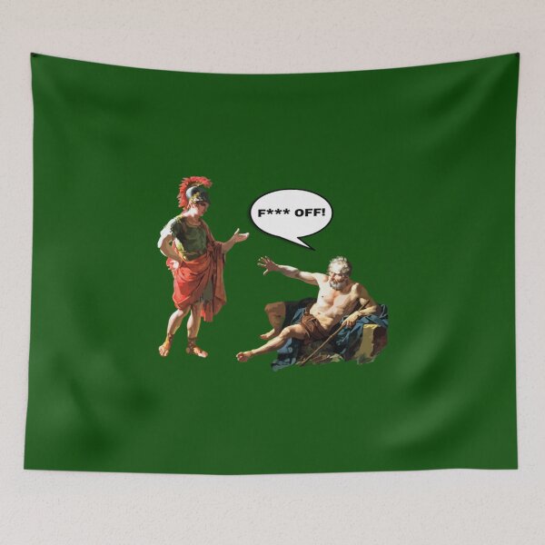 Item preview, Diogenes & Alexander the Great - Fuck Off designed and sold by BlitZachi.