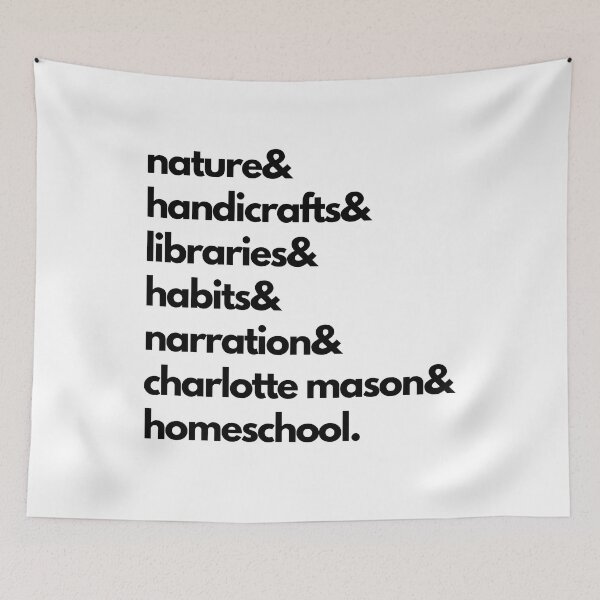 Item preview, Charlotte Mason Homeschooling Life / Typography Art, Homeschool Wall Art, Decor for Homeschoolers, T-shirts for homeschool mamas designed and sold by thehomeroom.