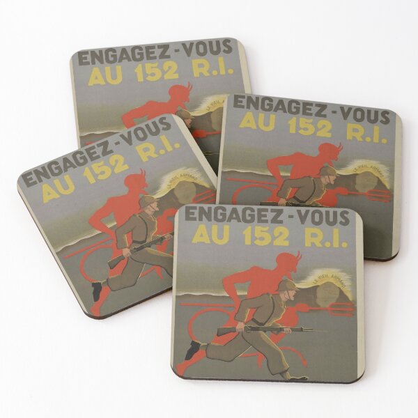 Item preview, Old French Army Recruitment Poster (152e Regiment d'Infanterie) designed and sold by TJHarr.