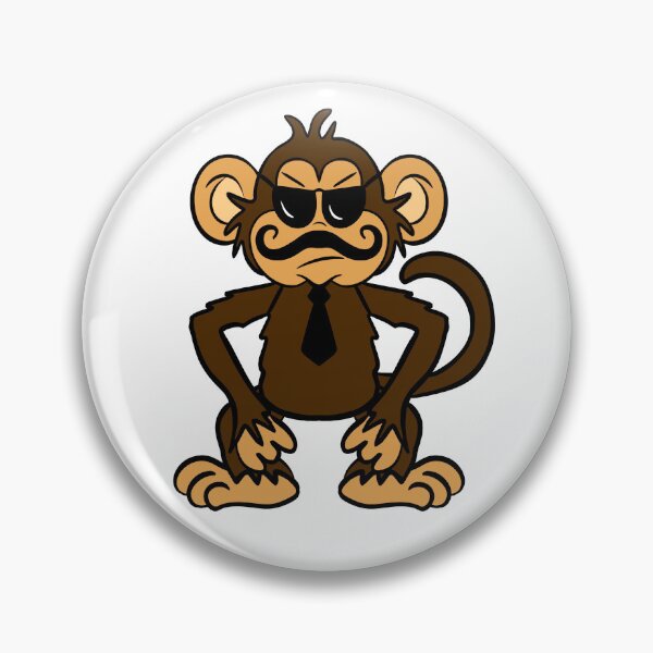 Item preview, Undercover Monkey Cartoon Drawing designed and sold by SparkyMae.